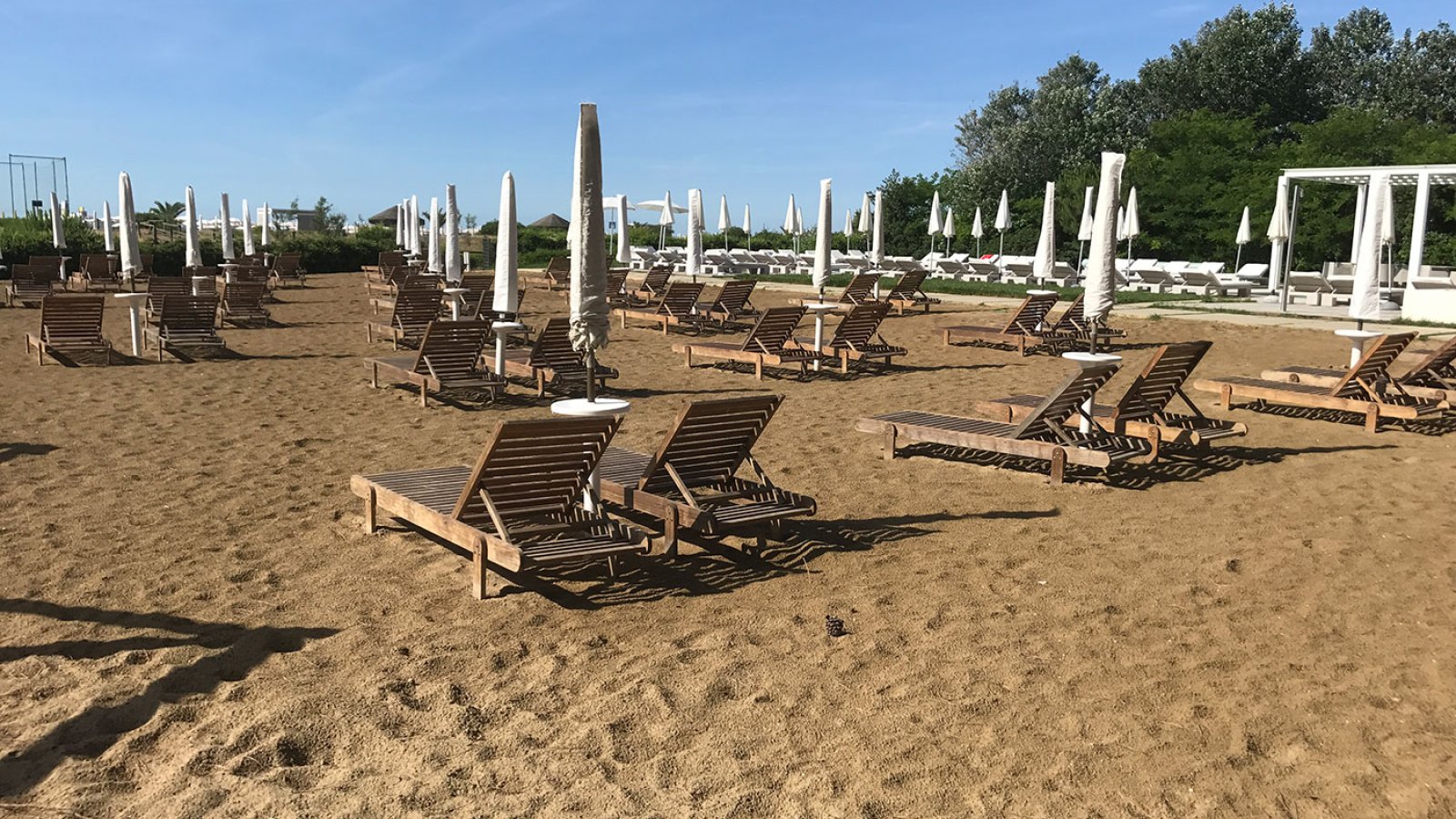 Spiaggia privata Hotel Mediterraneo Jesolo